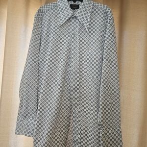 Arrow Men's Casual Shirt with Navy Floral Pattern